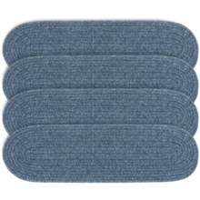 Colonial Mills Wool Blend Stair Treads - Set of 4, 8x28" in China Blue - Overstock