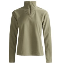 Colorado Clothing Microfleece Pullover - Zip Neck, Long Sleeve (For Women) in Tarragon - Closeouts