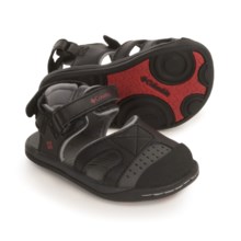 Columbia Footwear Splasher Sport Sandals (For Toddlers) in Black/Intense Red - Closeouts