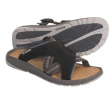 Columbia Footwear Whiprey Sandals - Nubuck (For Men) in Black/Mercury - Closeouts