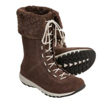 Columbia Footwear Winter Transit Boots - Waterproof, Leather, Mid Height (For Women) in Tobacco - Closeouts