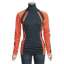 Columbia Sportswear Alpine Ice Turtleneck - Long Sleeve (For Women) in Deep Teal/Orange - Closeouts