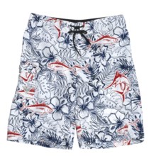 Columbia Sportswear Angler Champion Board Shorts - UPF 30 (For Men) in White/Fish Garden - Closeouts