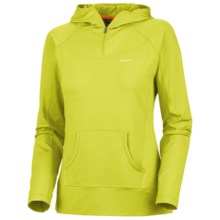 Columbia Sportswear Anytime Active Hoodie Sweatshirt - UPF 50, Zip Neck (For Women) in Chartreuse - Closeouts