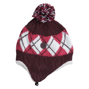 Columbia Sportswear Backcountry Bandit Ear Flap Hat - Fleece Lining, Titanium (For Women) in Elderberry Jacquard
