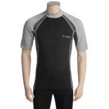 Columbia Sportswear Backpaddle Shirt - Titanium, UPF 50, Short Sleeve (For Men) in Grout - Closeouts