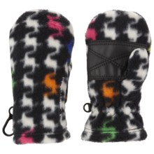 Columbia Sportswear Baddabing Fleece Mittens (For Toddlers) in Black/White Houndstooth - Closeouts