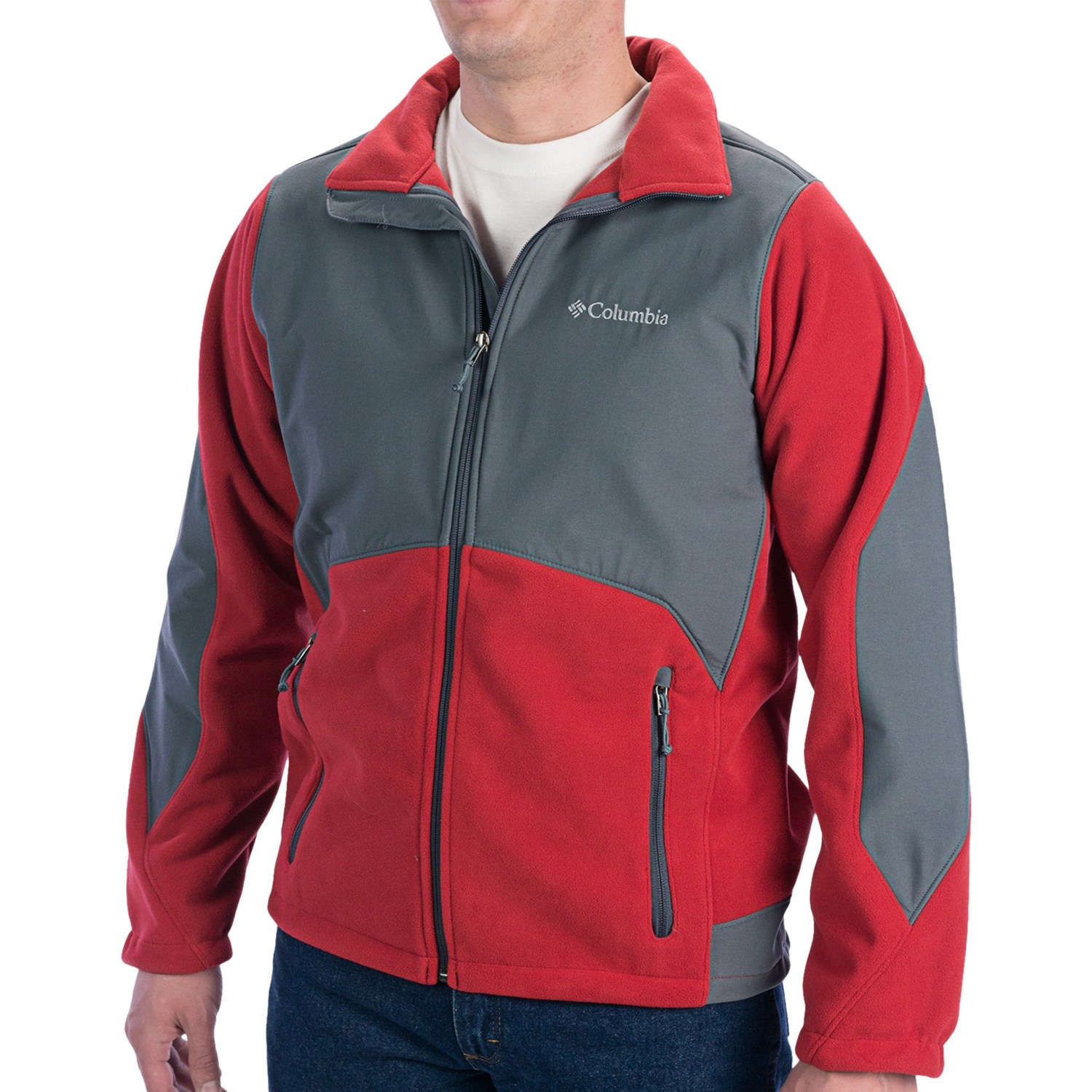 columbia mens jacket red