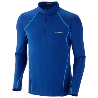 Columbia Sportswear Base Layer Omni-Heat® Top - Zip Neck, Midweight, Long Sleeve (For Men) in Royal