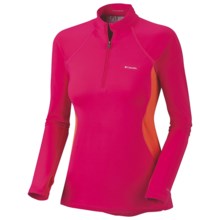 Columbia Sportswear Base Layer Omni-Heat® Top - Zip Neck, Midweight, Long Sleeve (For Women) in Bright Rose - Closeouts