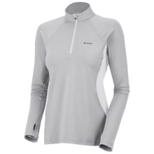 Columbia Sportswear Base Layer Omni-Heat® Top - Zip Neck, Midweight, Long Sleeve (For Women) in Cool Grey - Closeouts