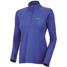 Columbia Sportswear Base Layer Omni-Heat® Top - Zip Neck, Midweight, Long Sleeve (For Women) in Light Grape - Closeouts
