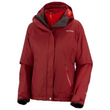 Columbia Sportswear Bellachat Plush Jacket - Waterproof, 3-in-1 (For Women) in Red Element/Cherrybomb - Closeouts