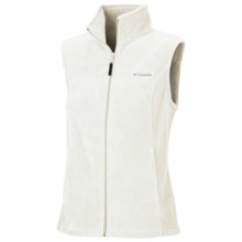 Columbia Sportswear Benton Springs Fleece Vest (For Plus Size Women) in 139 Winter White - Closeouts