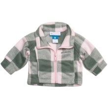 Columbia Sportswear Benton Springs Printed Jacket - Fleece (For Infants) in Satin Pink Lumberjack Plaid - Closeouts
