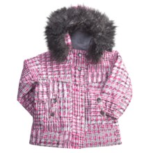 Columbia Sportswear Bettys Peak Jacket - Insulated (For Toddler Girls) in Sea Salt Print - Closeouts