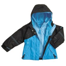 Columbia Sportswear Bohemian Babe Parka - Removable Liner (For Little Girls) in Skybox - Closeouts