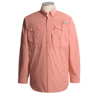 Columbia Sportswear Bonehead Fishing Shirt - Long Sleeve (For Men) in Cantaloupe