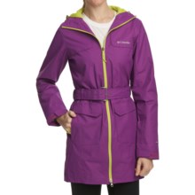 Columbia Sportswear Bowspirit Long Rain Jacket (For Women) in Berry Jam - Closeouts