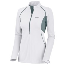 Columbia Sportswear Bug Shield Sporty Shirt - Zip Neck, Insect Blocker®, Long Sleeve (For Women) in White - Closeouts