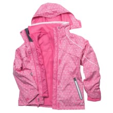 Columbia Sportswear Bugaboo Jacket - 3-in-1 (For Girls) in Pink Taffy Bugaboo Print - Closeouts