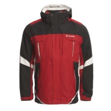 Columbia Sportswear Bugaboo Omni-Tech® Parka - Insulated, 3-in-1 (For Men) in Coal/Intense Red/Sea Salt - Closeouts