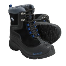 Columbia Sportswear Bugaboot Plus Omni-Heat® Winter Boots - Insulated (For Youth Boys and Girls) in Black/Metallic Silver - Closeouts
