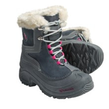 Columbia Sportswear Bugaboot Plus Omni-Heat® Winter Boots - Insulated, Lace-Ups (For Youth) in Dark Shadow/Bright Rose - Closeouts