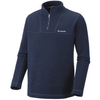 Columbia Sportswear Carbon Dated Fleece Shirt - Zip Neck (For Men) in Collegiate Navy Heather