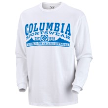 Columbia Sportswear Cascade Skyline T-Shirt - UPF 15, Long Sleeve (For Tall Men) in White - Closeouts