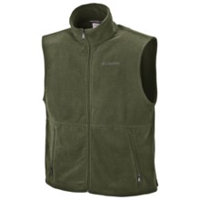 Columbia Sportswear Cathedral Peak Fleece Vest (For Big and Tall Men) in Surplus Green - Closeouts