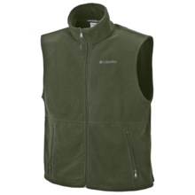 Columbia Sportswear Cathedral Peak Vest - Fleece (For Men) in Surplus Green - Closeouts