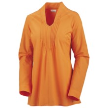 Columbia Sportswear Clear Coasts 30 Tunic Shirt - Long Sleeve (For Women) in Marmalade/Corded Lawn - Closeouts