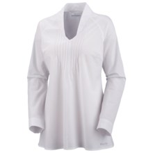 Columbia Sportswear Clear Coasts 30 Tunic Shirt - Long Sleeve (For Women) in White/Corded Lawn - Closeouts