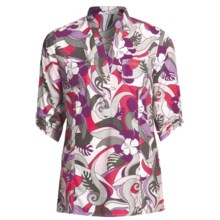 Columbia Sportswear Danforth Cay Shirt - 3/4 Sleeve (For Women) in White/Groovy - Closeouts