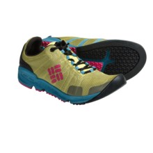Columbia Sportswear Descender Multi-Sport Trail Shoes (For Women) in Green Sheen/Raspberry - Closeouts