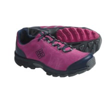 Columbia Sportswear Descender Shoes - Suede (For Youth) in Fuchsia Purple/Dress Blues - Closeouts