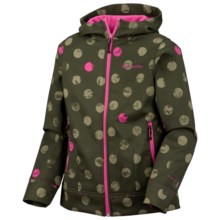 Columbia Sportswear Dottie Diva Jacket - Soft Shell (For Little Girls) in Surplus Green Print - Closeouts