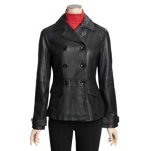 Columbia Sportswear Double-Breasted Jacket - Leather (For Women) in Black - Closeouts