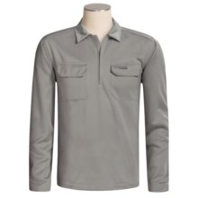 Columbia Sportswear False Summit II Polo Shirt - UPF 50, Zip Neck, Long Sleeve (For Men) in Moon Dust - Closeouts