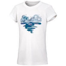Columbia Sportswear Farewell City Graphic T-Shirt - UPF 30, Short Sleeve (For Little Girls) in White Pfg Island Heart - Closeouts
