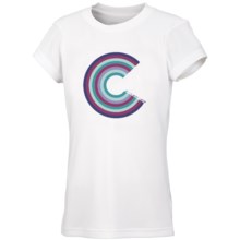 Columbia Sportswear Farewell City T-Shirt - UPF 30, Short Sleeve (For Youth Girls) in White Rainbow C - Closeouts
