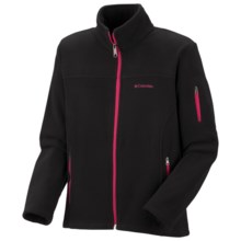 Columbia Sportswear Fast Trek Fleece Jacket - Full Zip (For Girls) in Black - Closeouts