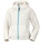Columbia Sportswear Fast Trek Hybrid Hoodie Jacket - Insulated, Fleece (For Girls) in Sea Salt Bubbles/Sea Salt