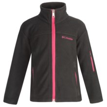 Columbia Sportswear Fast Trek Jacket - Microfleece (For Little Girls) in Black - Closeouts