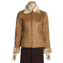 Columbia Sportswear Faux-Shearling Jacket - Side Buckles (For Women) in Camel - Closeouts