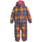 Columbia Sportswear First Snow Jacket and Bib Set (For Toddlers) in Afterglow Plaid
