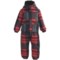 Columbia Sportswear First Snow Jacket and Bib Set (For Toddlers) in Bright Red Plaid