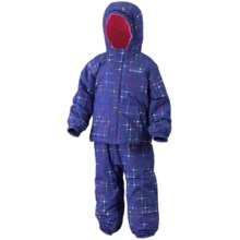 Columbia Sportswear First Snow Jacket and Bib Set (For Toddlers) in Light Grape Star Print - Closeouts