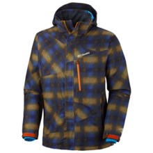 Columbia Sportswear Fused Form II Omni-Heat® Omni-Tech® Jacket - Waterproof (For Men) in Autumn Orange Multi Plaid Print - Closeouts
